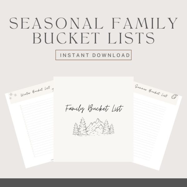 Family Seasonal Bucket List