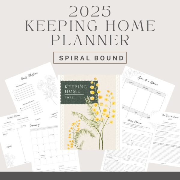 2025 Spiral Bound Keeping Home Planner