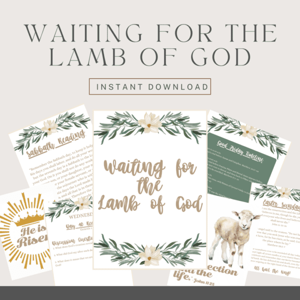 Waiting for the Lamb of God Easter Countdown
